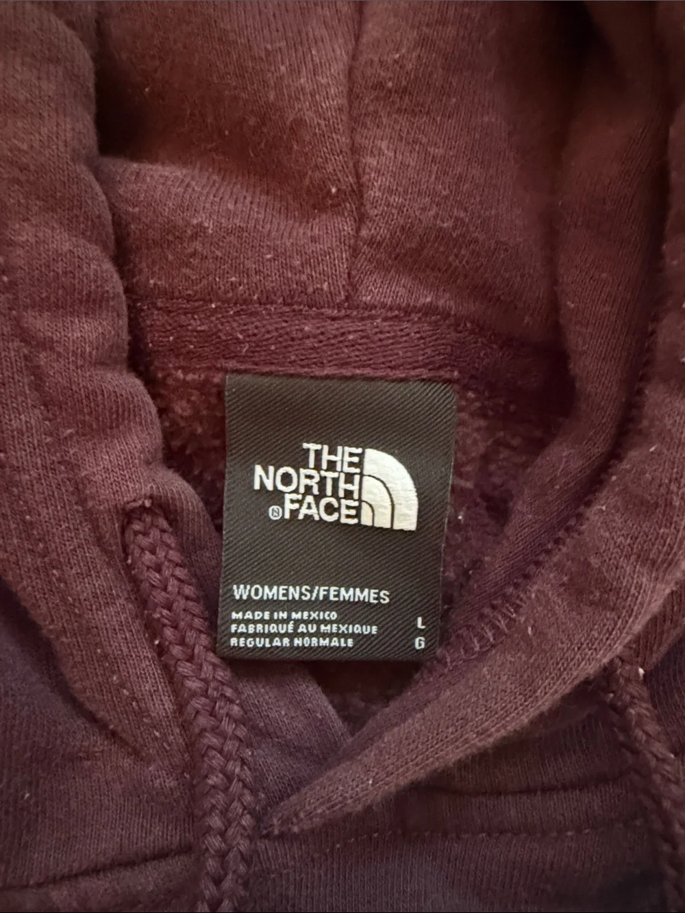 The North Face Womens Hoodie - Plum with White Logo